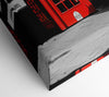 London Red Telephone Box B n W