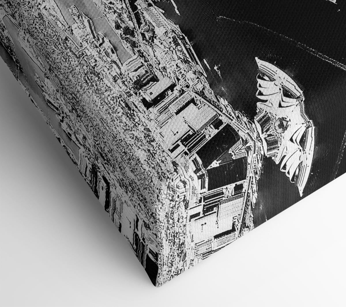 Sydney Harbour Bridge Ariel View B n W