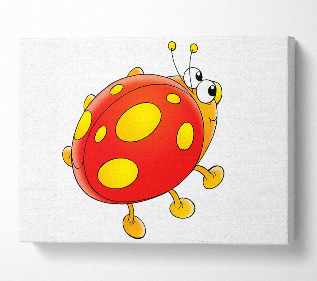 Cartoon Ladybug White