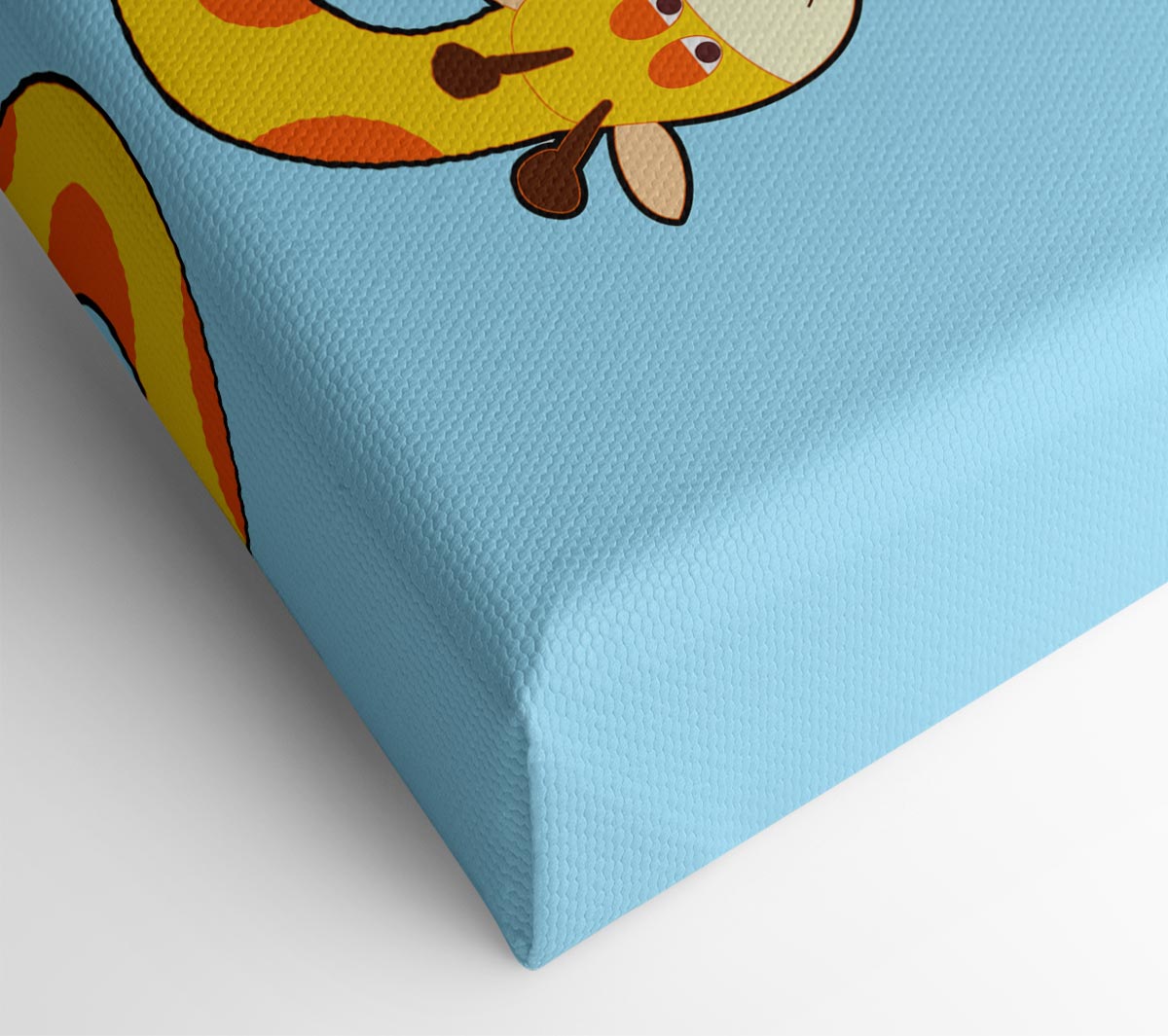 Funny Giraffe Looking Down Baby Blue
