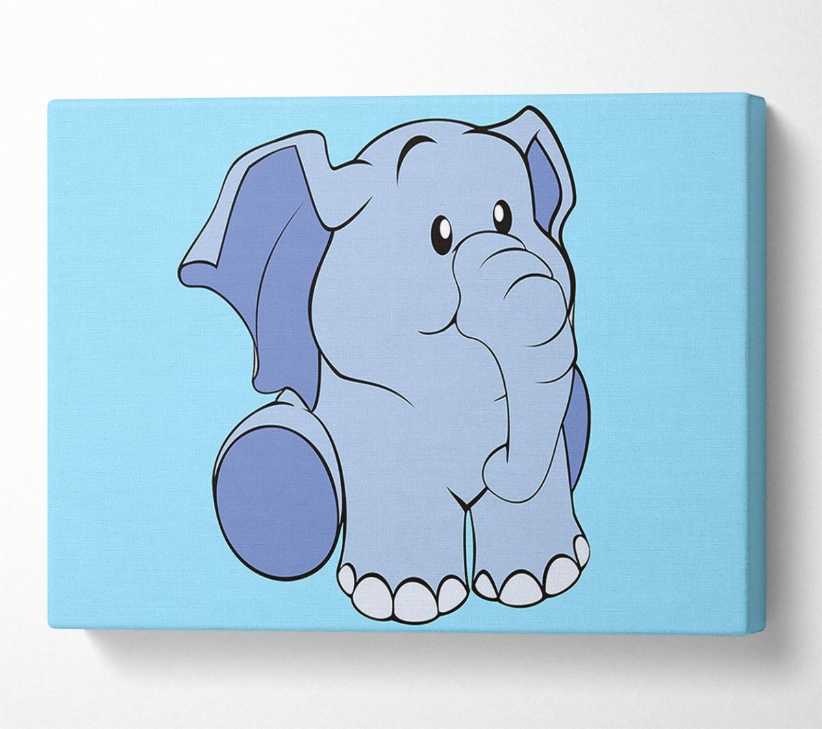 Happy Baby Elephant Baby Blue