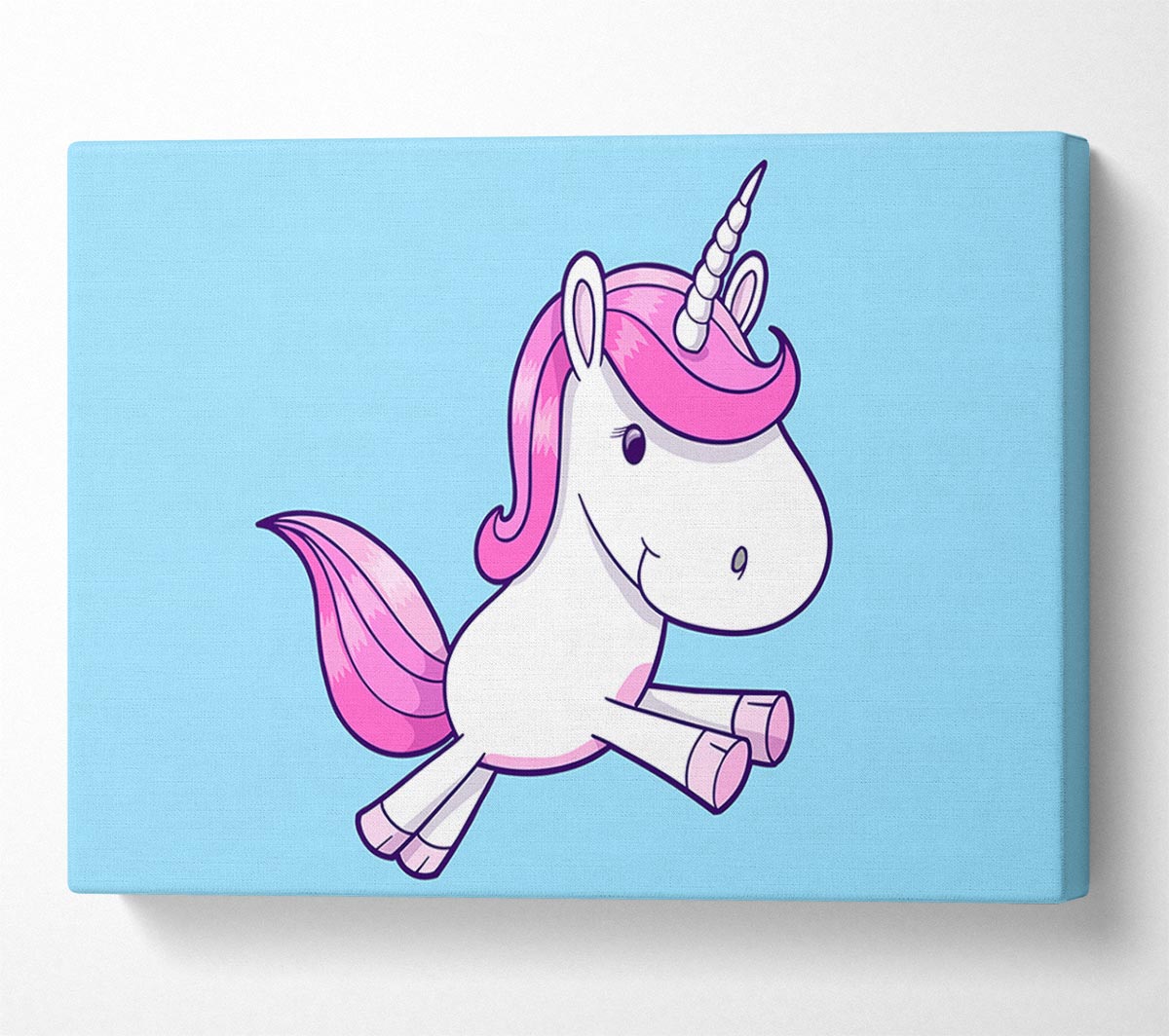 Leaping Unicorn Baby Blue