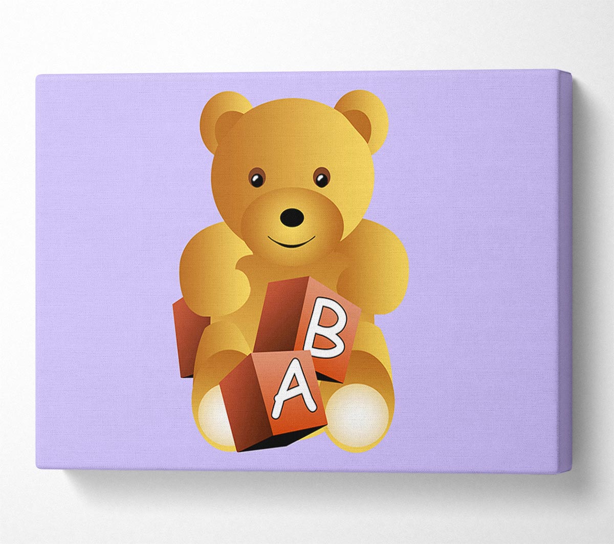 Teddy Bear Alphabet Blocks Lilac