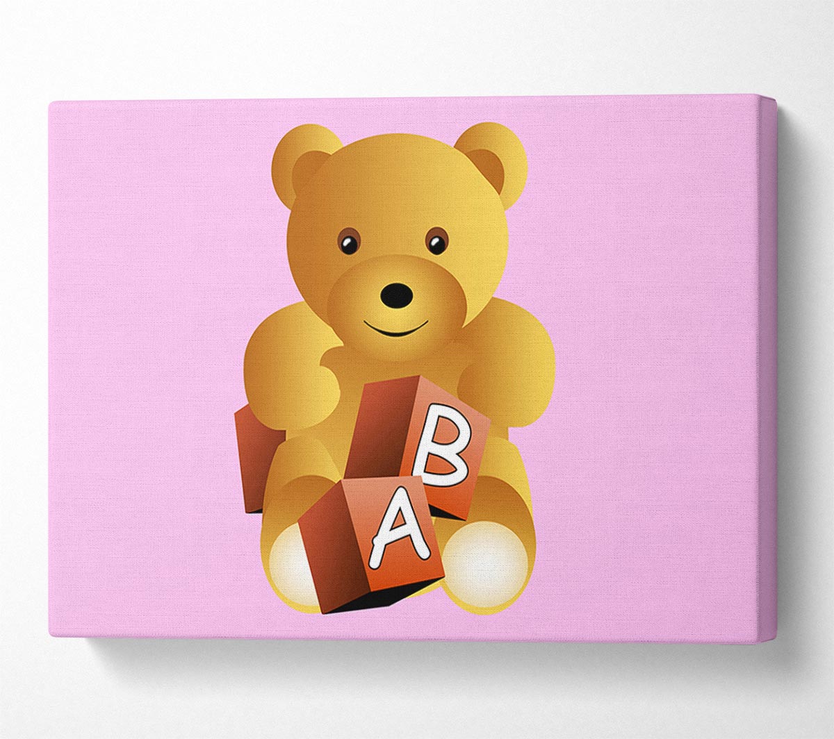 Teddy Bear Alphabet Blocks Pink