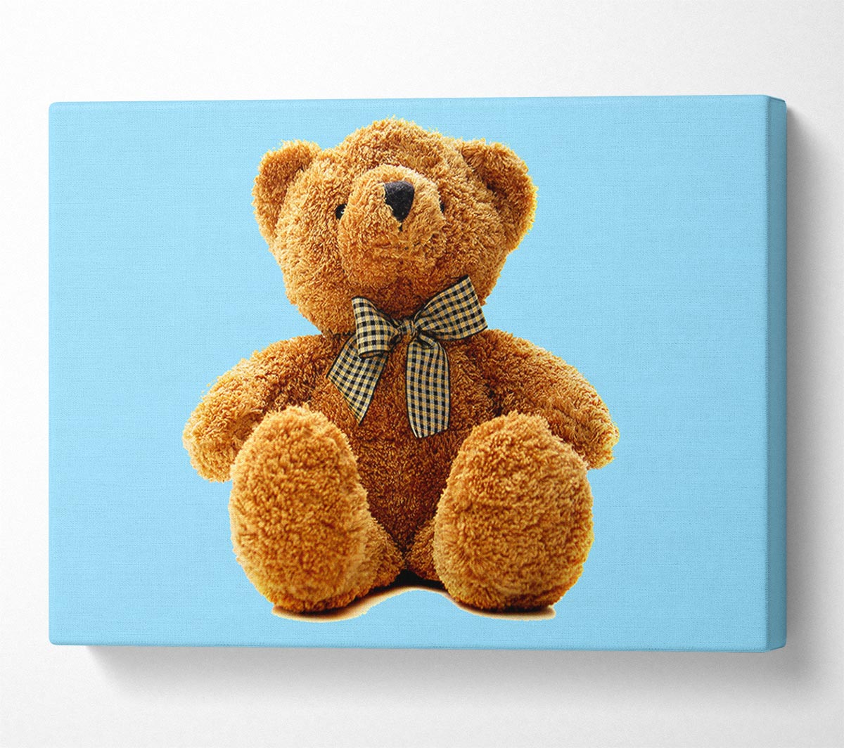 Teddy Bear Bow Baby Blue