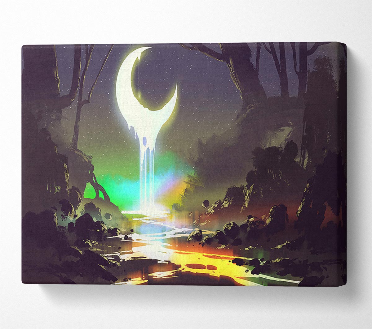 Lava Moon Melting Into The River