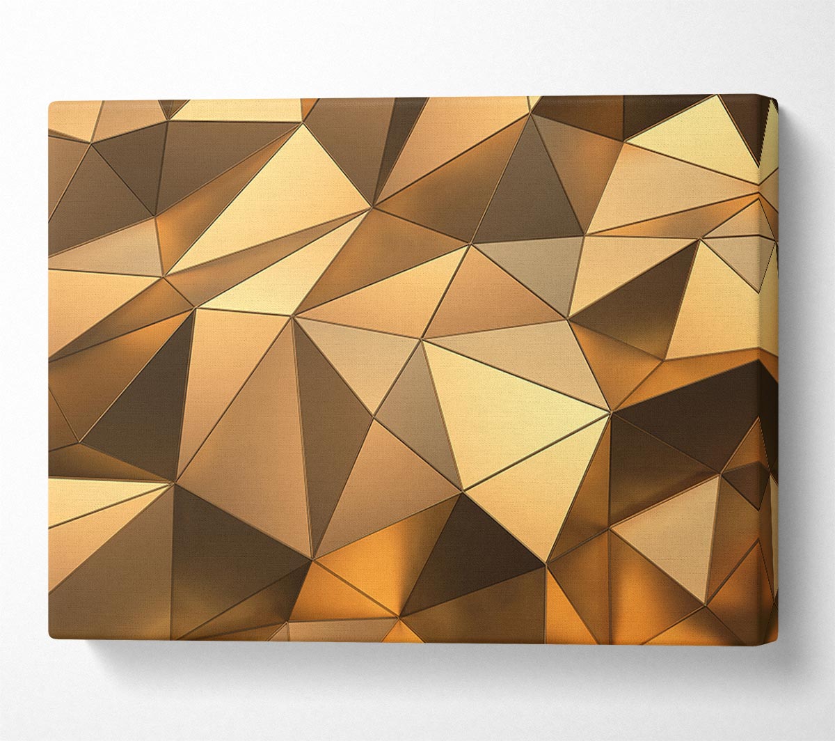 Gold Geometric Triangles shining