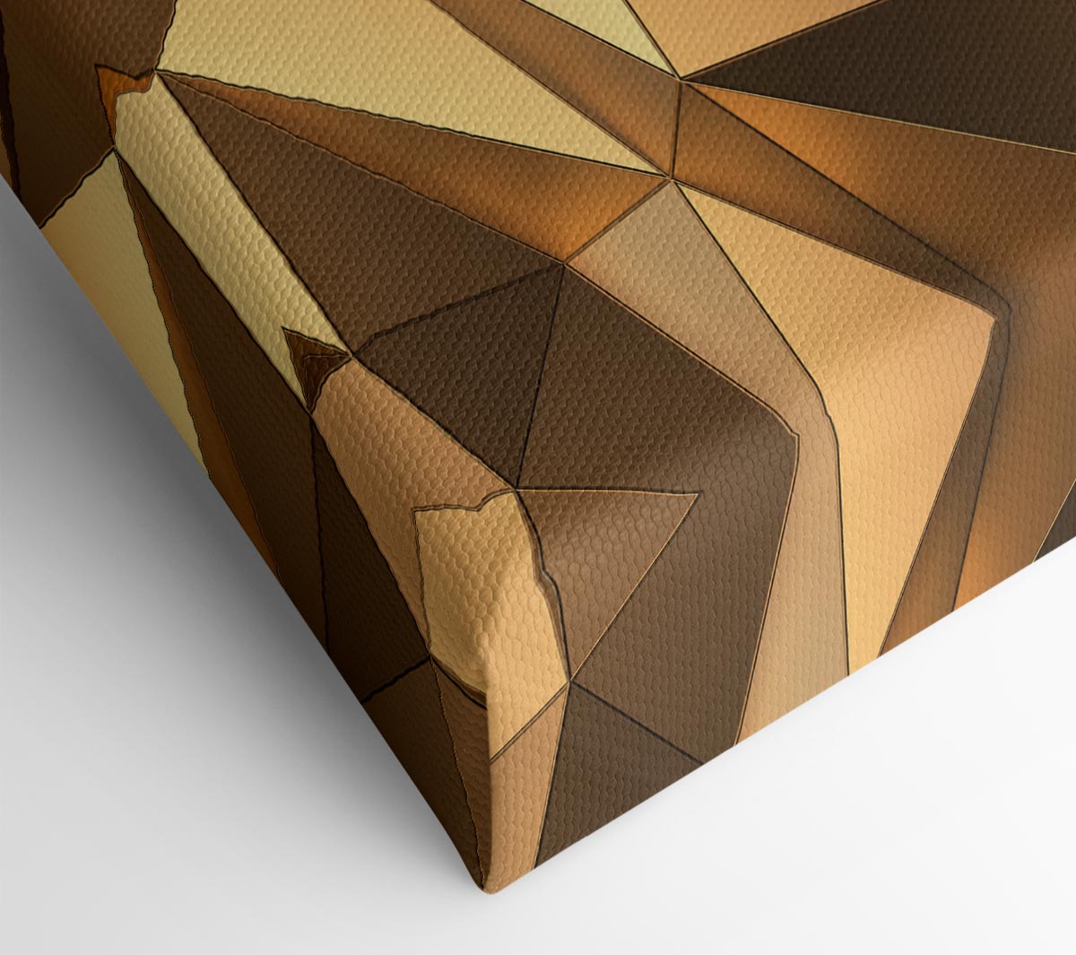 Gold Geometric Triangles shining