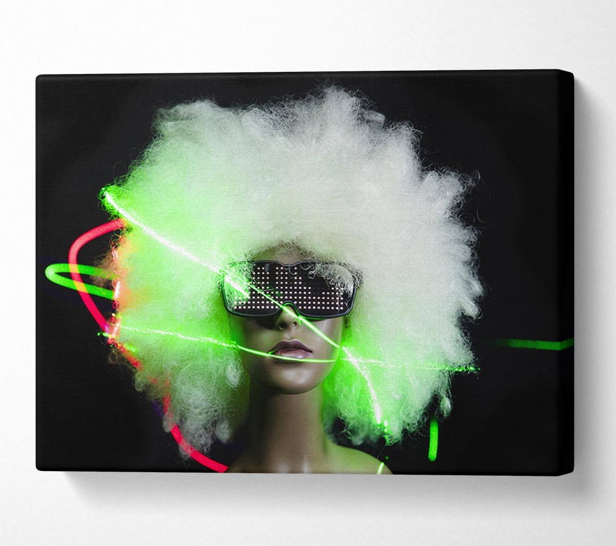 Neon light afro