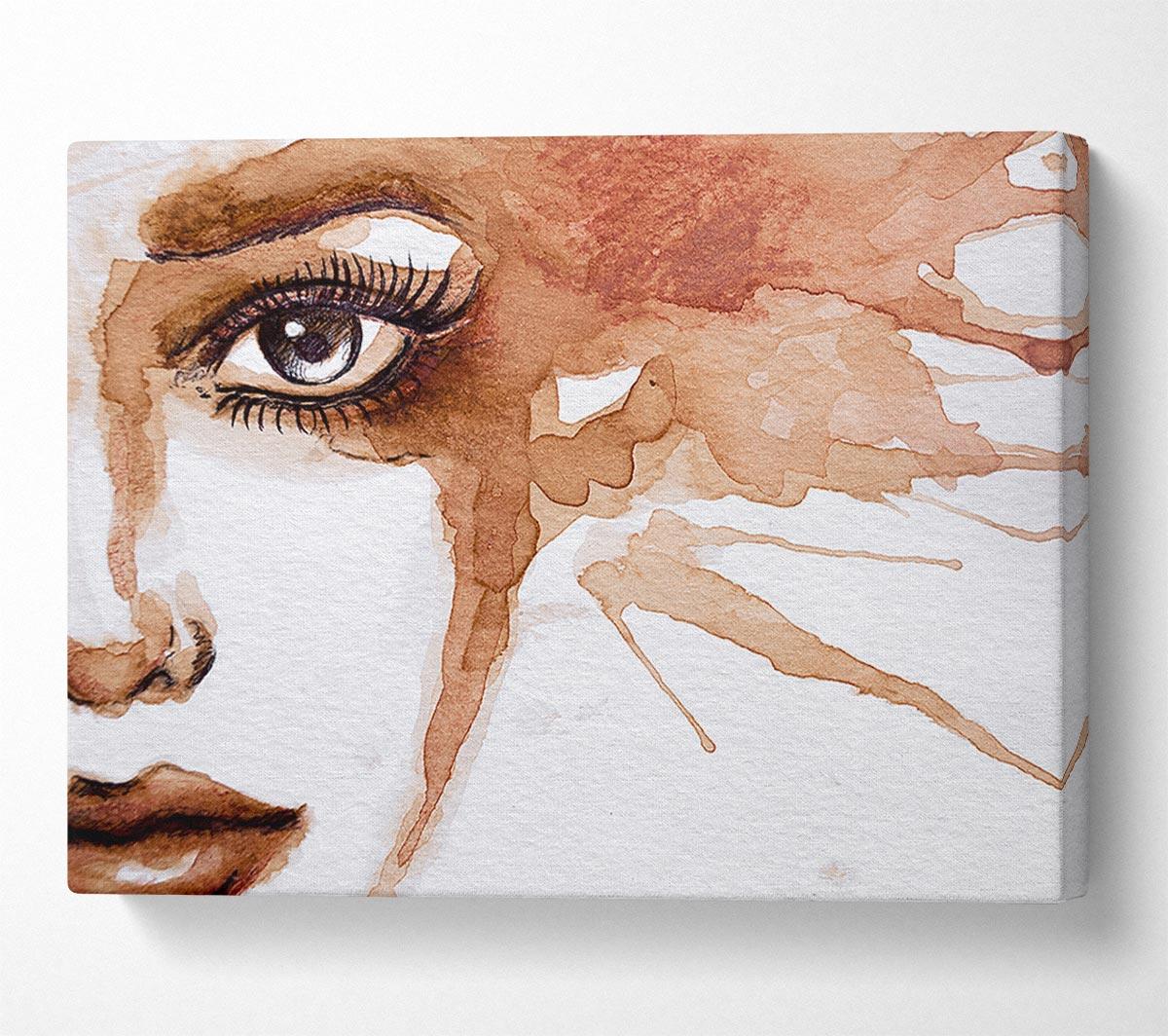 Watercolour Sepia Face