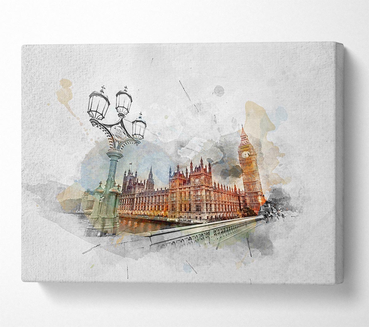 Watercolour Streets Of Parliament