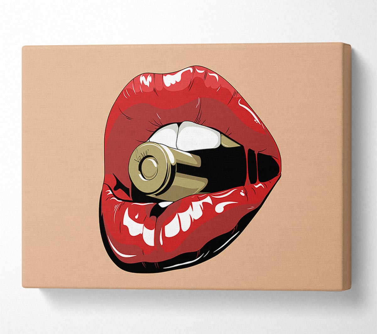 Red Lips On Bullet