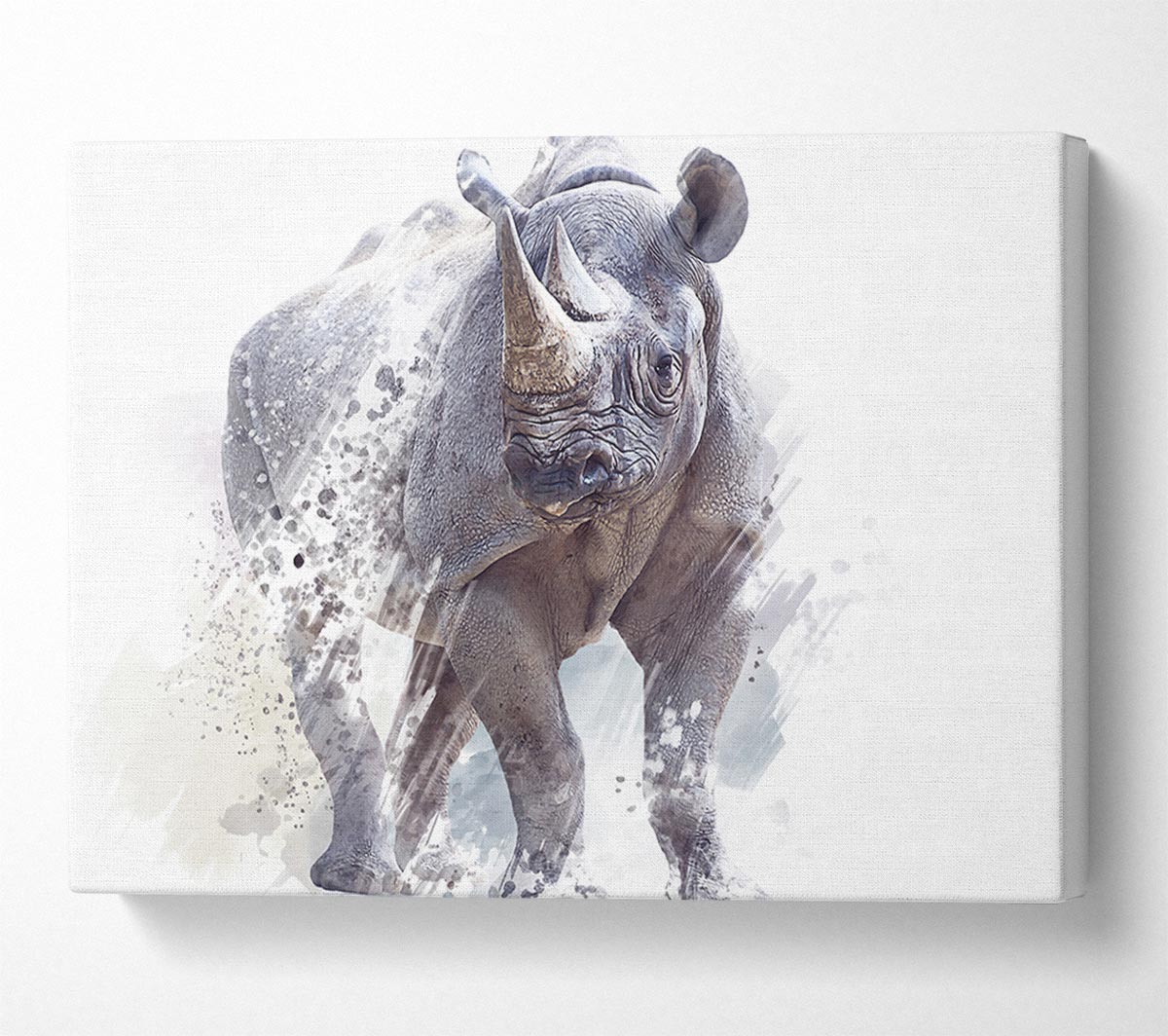 Watercolour Rhino