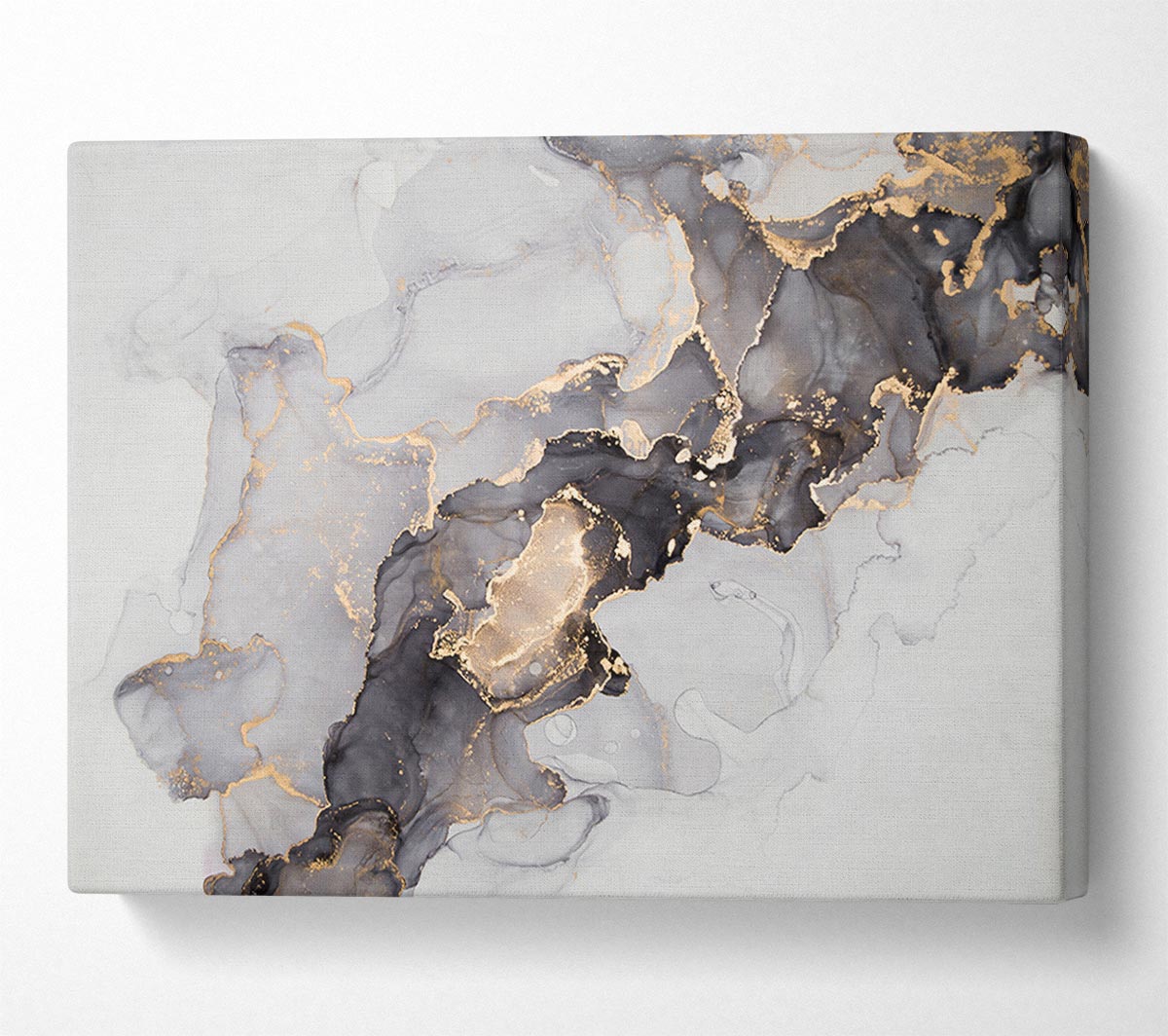 Grey And Gold Marble