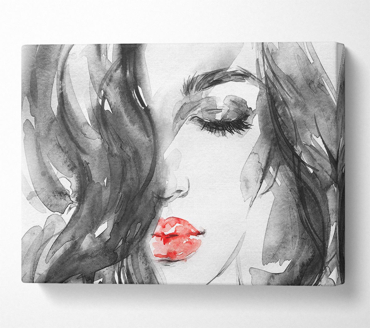 Watercolour Red Lips