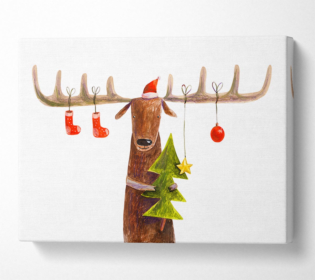 Reindeer At Christmas Antlers