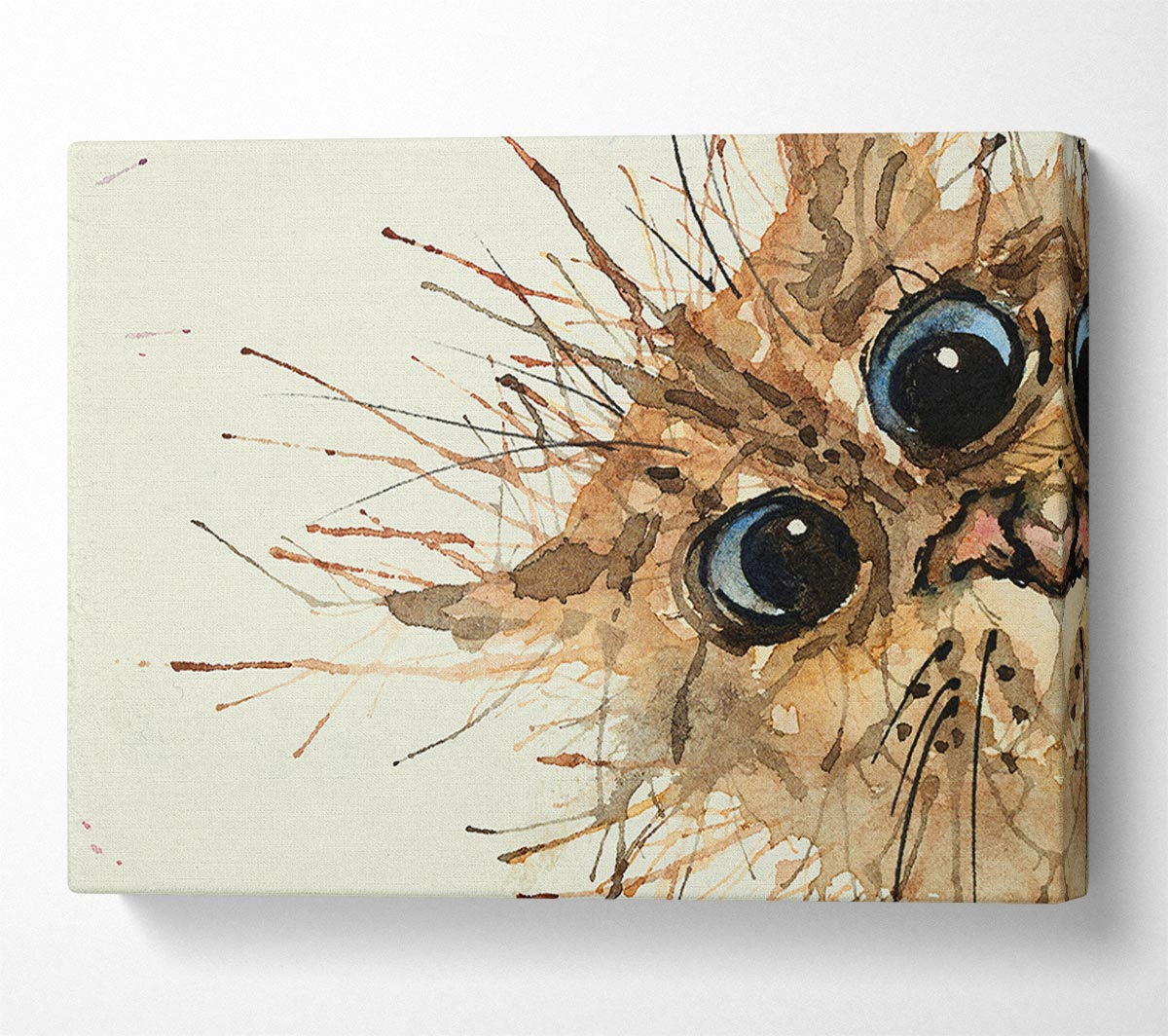 Watercolour Splat Cat