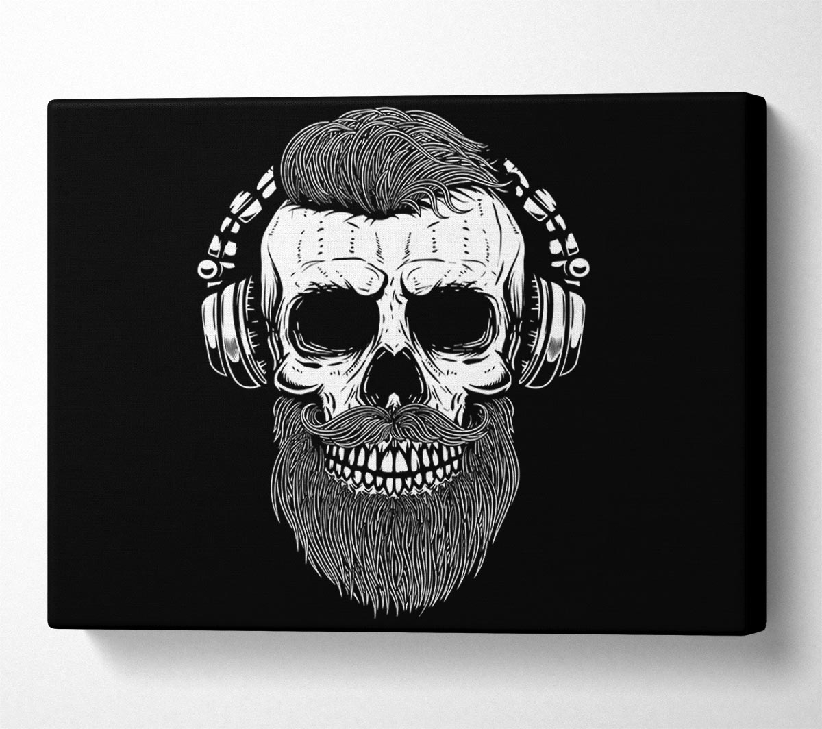 Dj Headphones Skull Beard