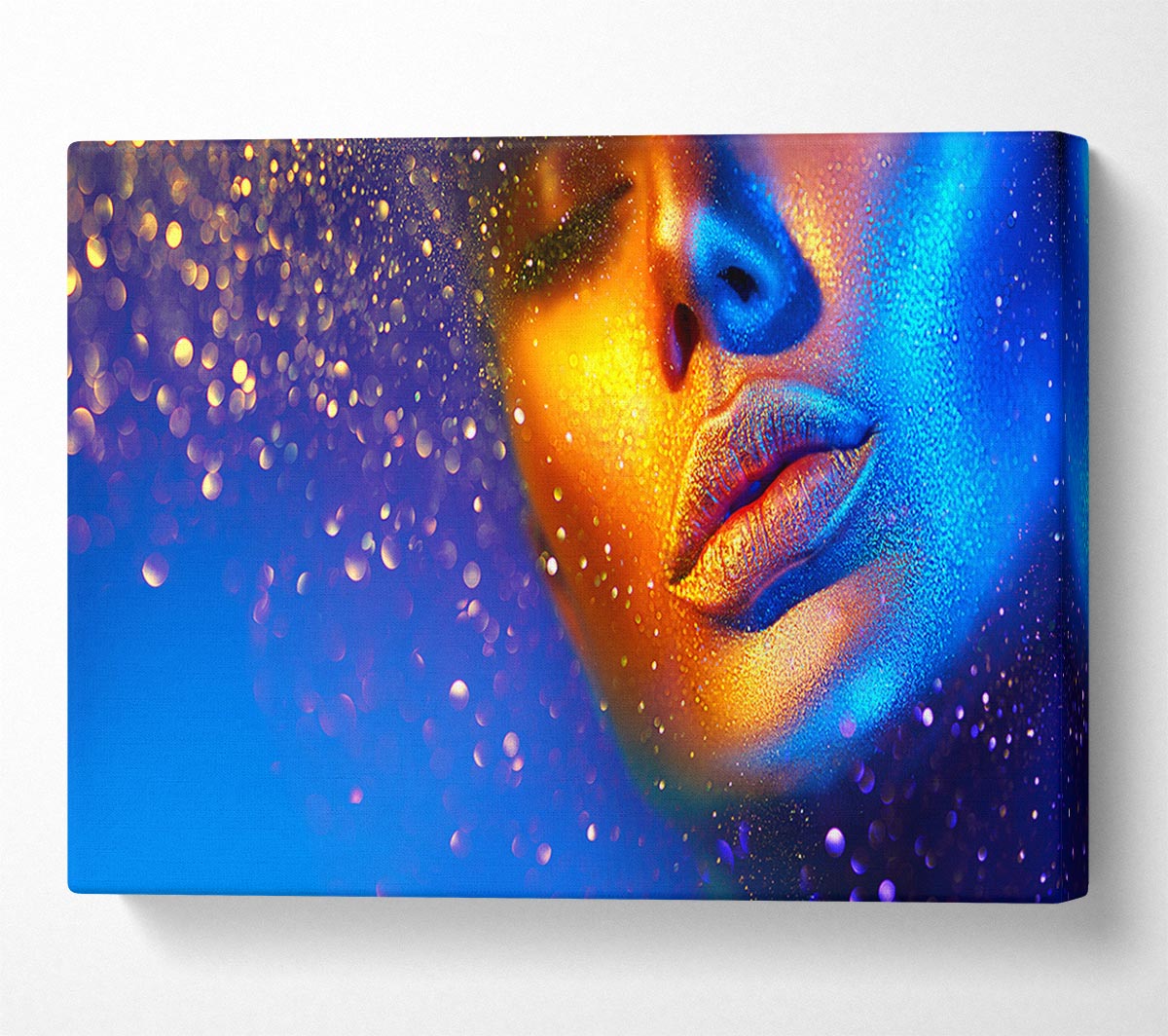 Gold And Blue Face
