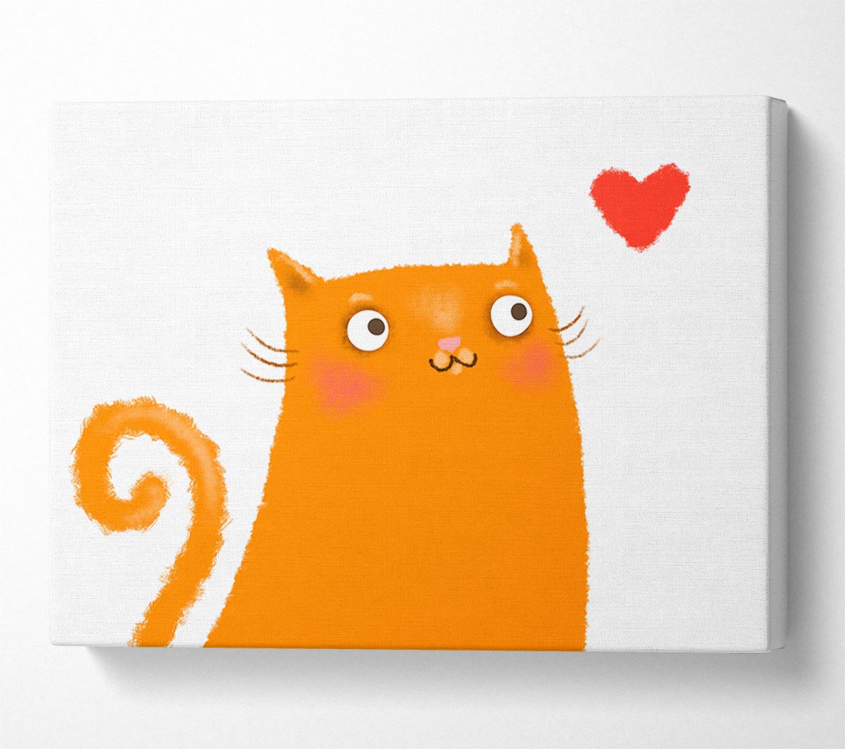 The Love Heart Orange Cat