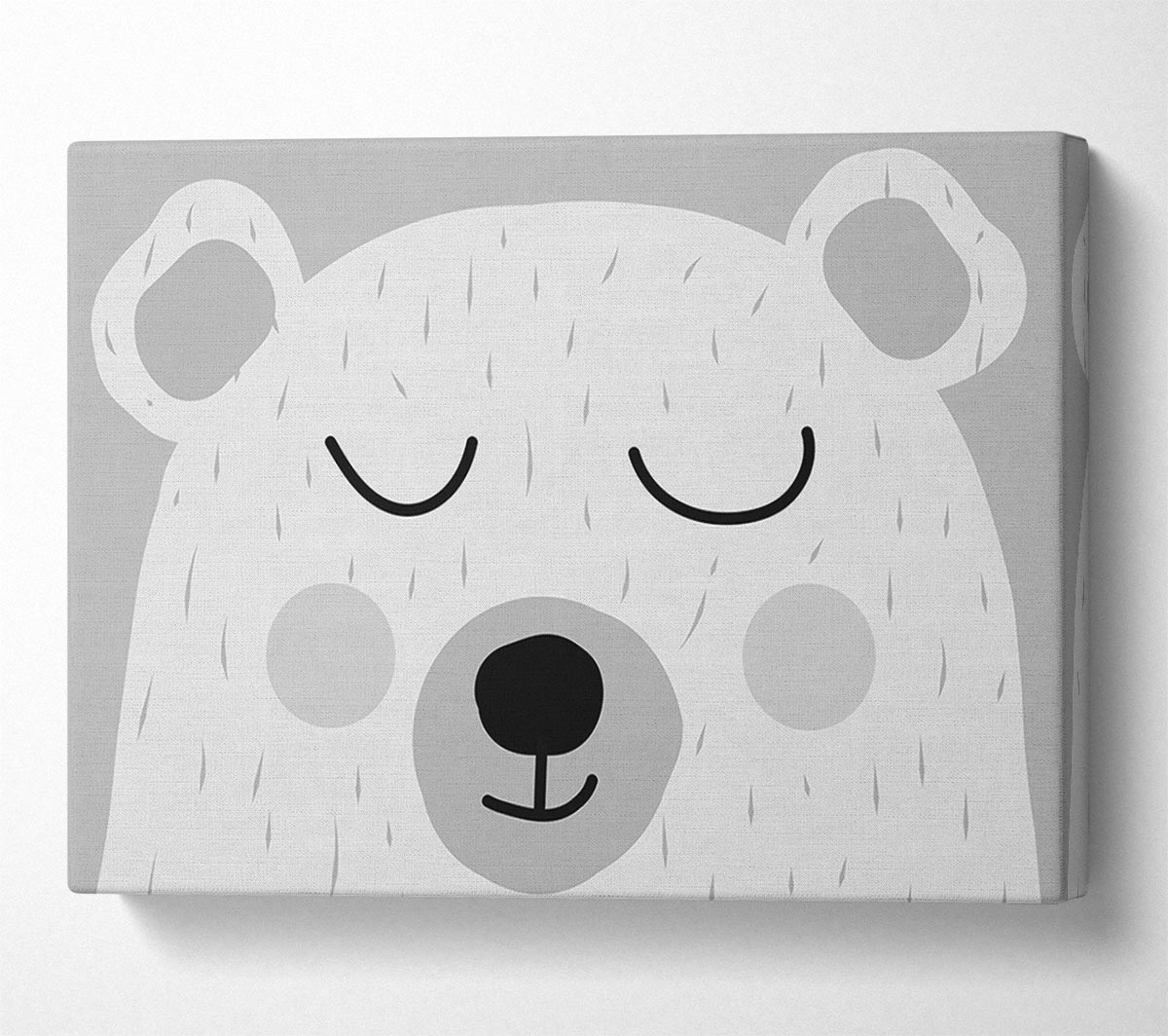 The Cute Bear Head Grey