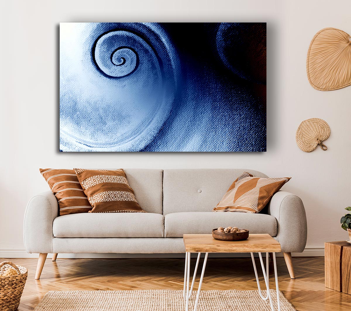 Steel Blue Swirl