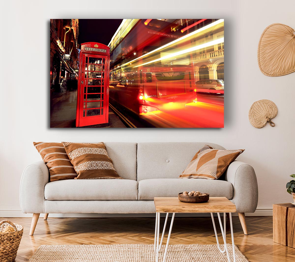 London Red Night Bus Blur
