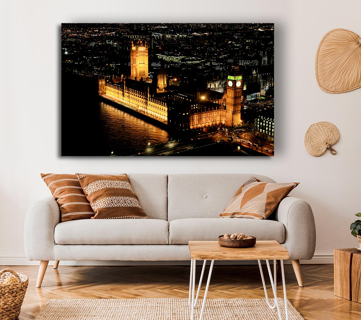 London Houses Of Parliament Ariel View