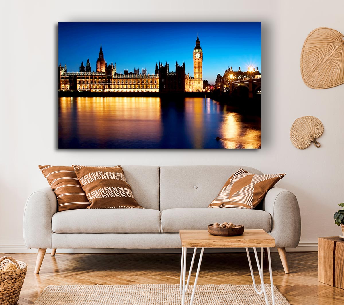 London Houses Of Parliament Night Reflections