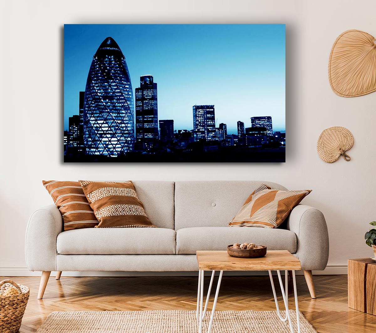 London The Gherkin Blue Cast