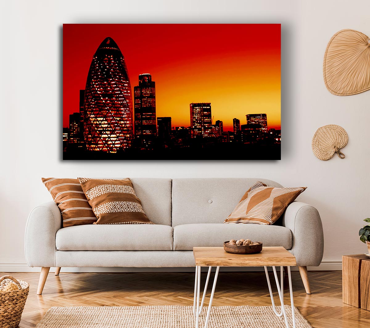 London The Gherkin Orange City
