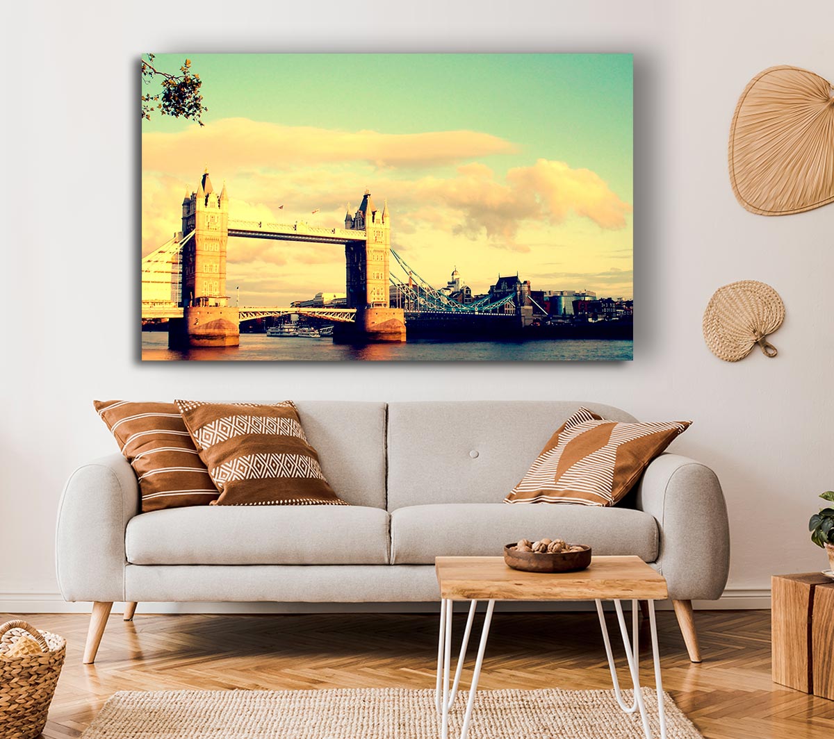 London Tower Bridge Retro
