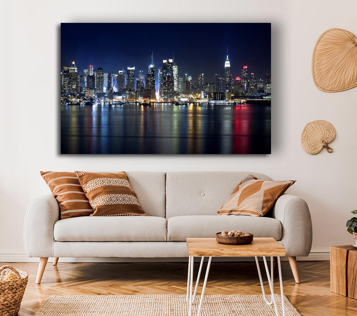 Manhattan Panorama At Night