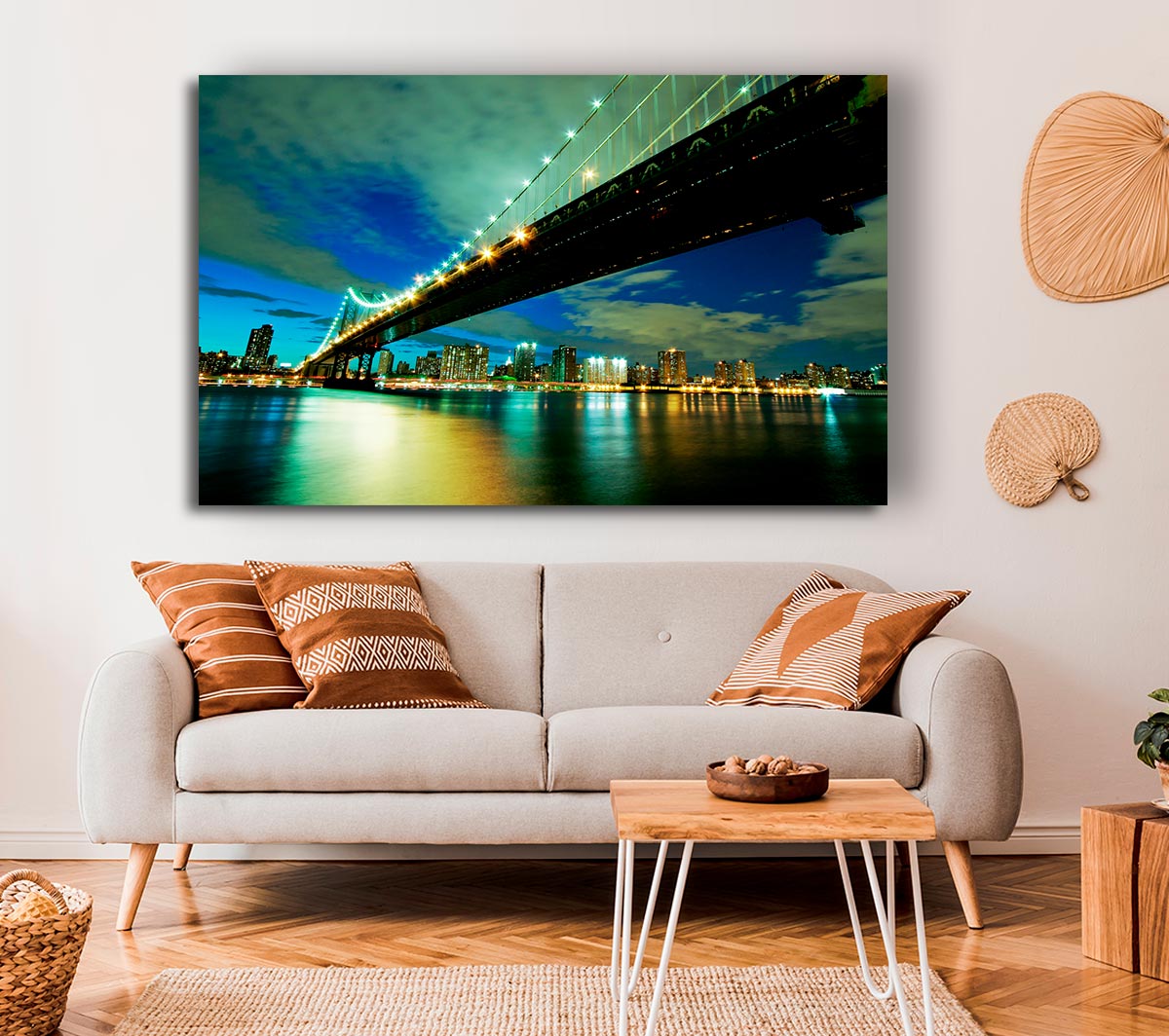 New York Brooklyn Bridge From Below