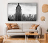 New York City Empire State B n W Skies
