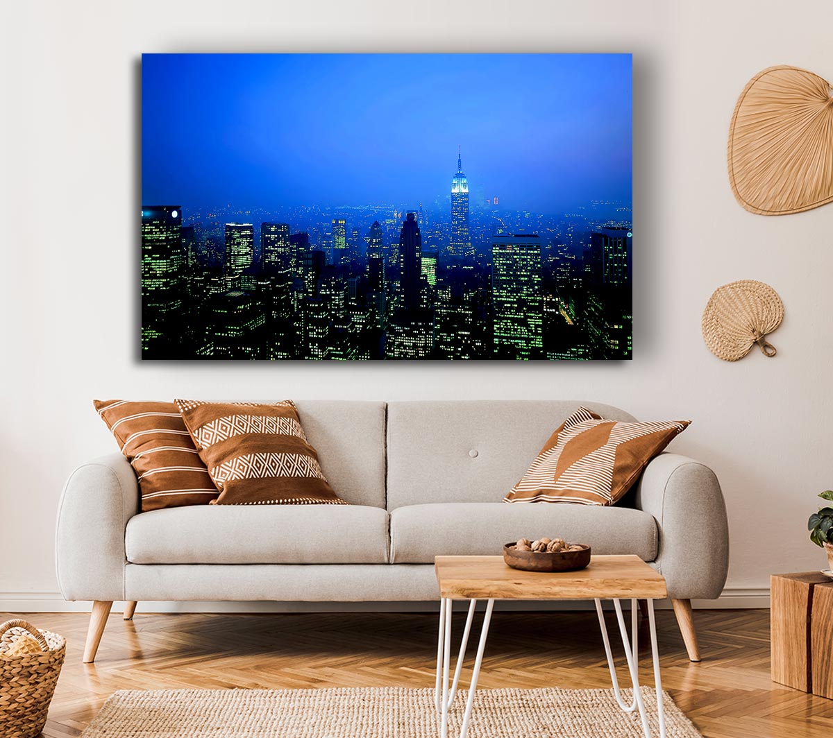 New York City Blue Mist At Night