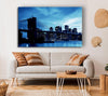 New York City Brooklyn Bridge Blue