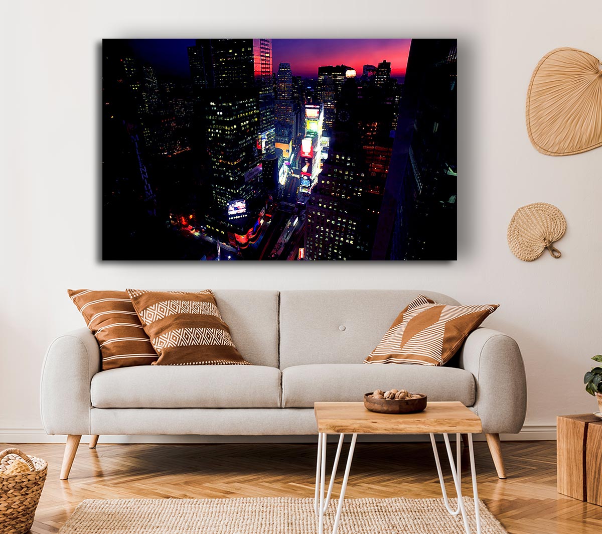 New York City Pink Skies From Above