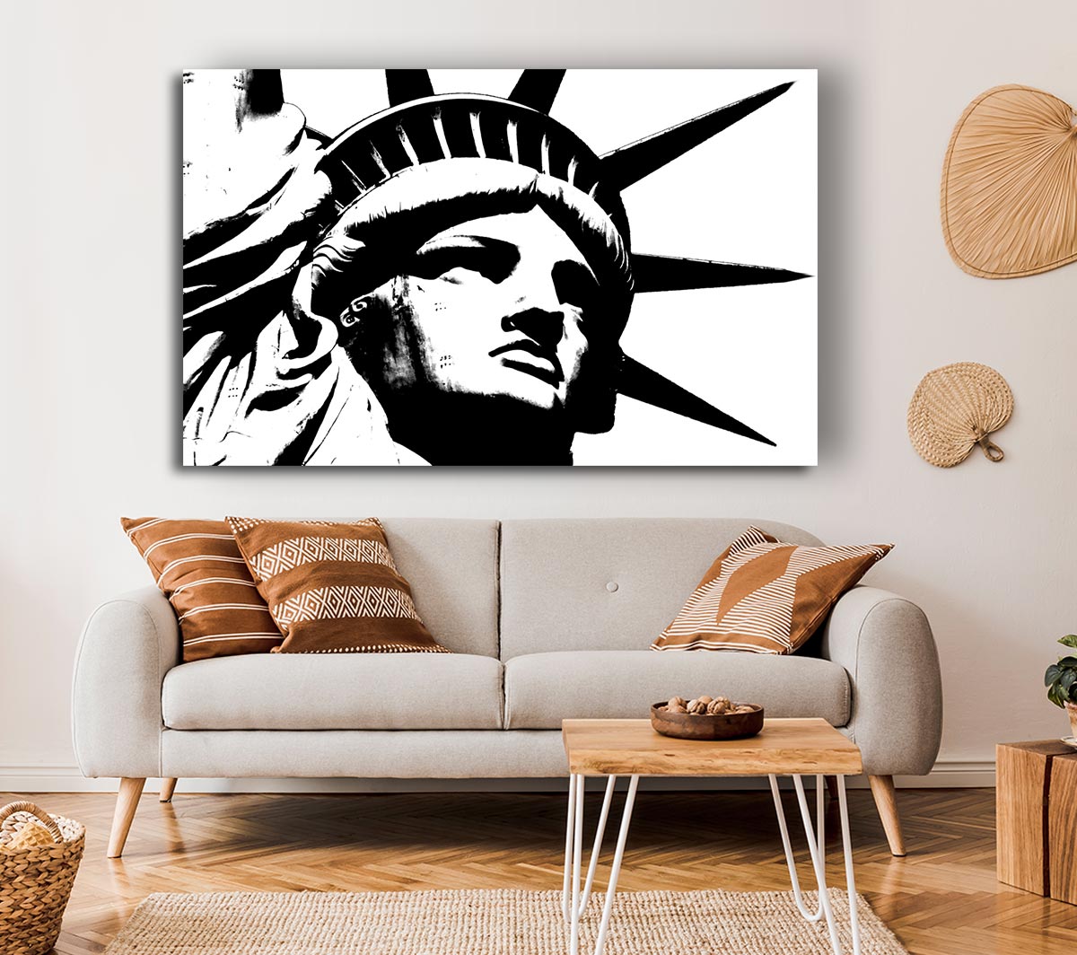 New York The Statue Of Liberty B n W