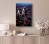 Nyc Ariel View City Lights