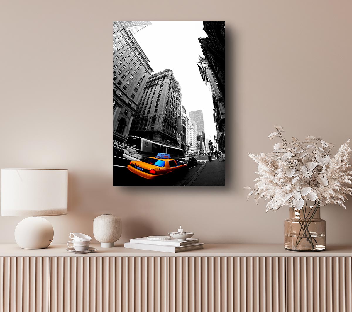 Nyc Yellow Cab On 5Th Avenue