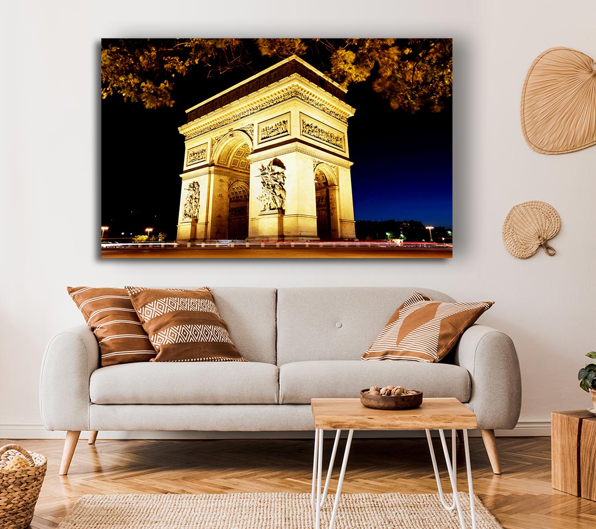 Paris Arc De Triomphe Night Glow