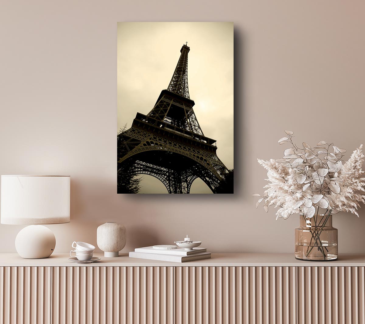 Paris Eiffel Tower Sepia