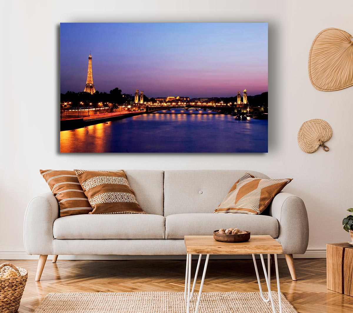 Paris Seine River At Night