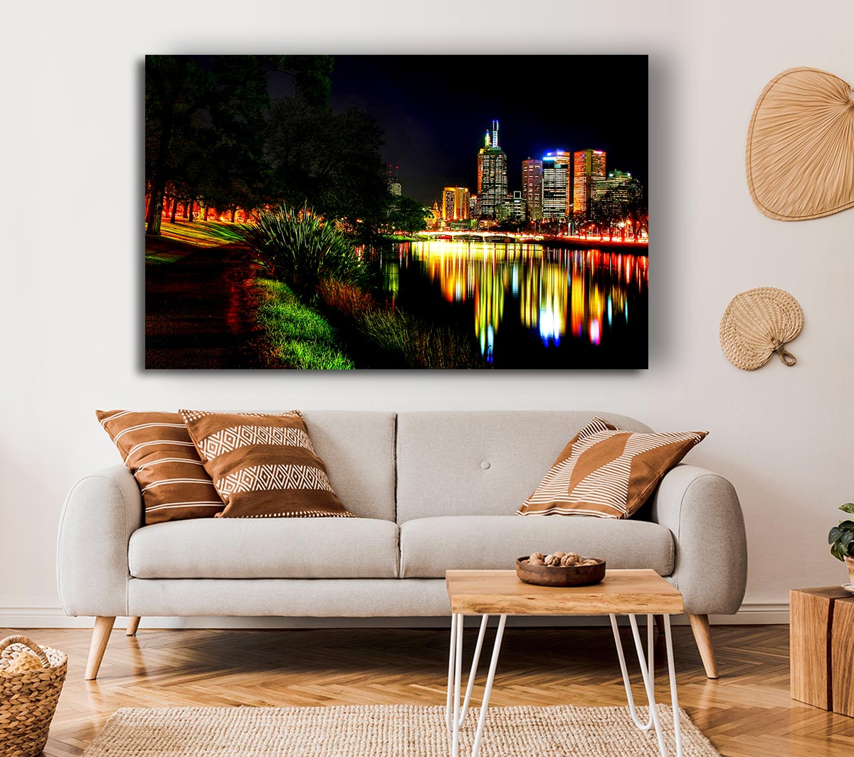 Reflections Of A City River
