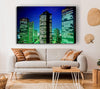 Skyscrapers Green Hue