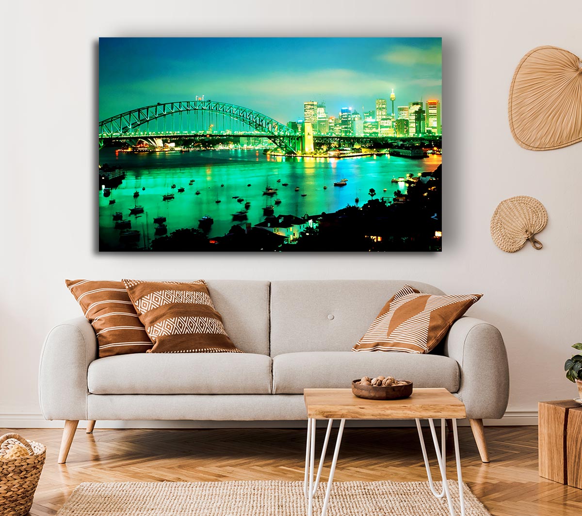 Sydney Harbour Bridge Green Glow