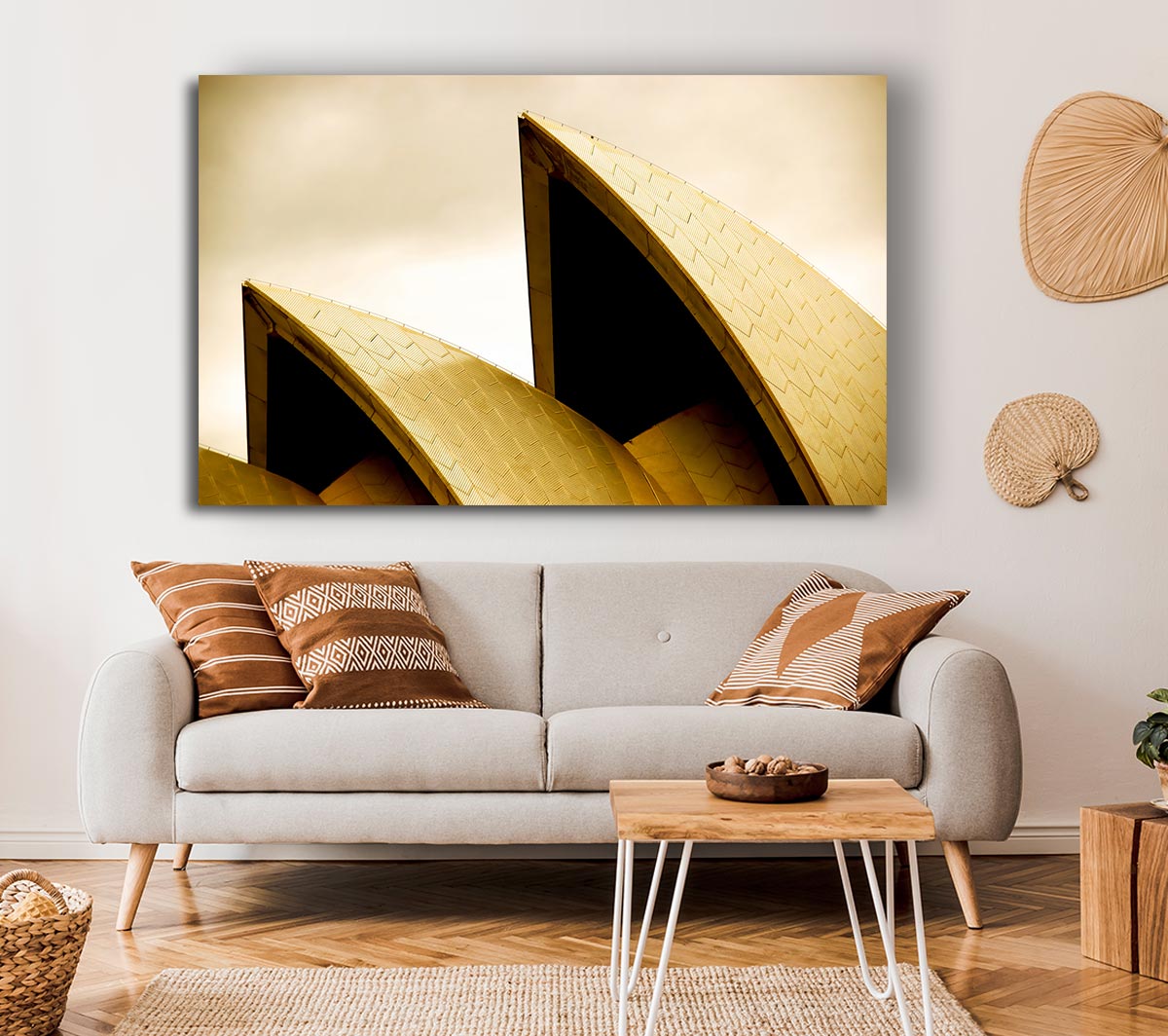 Sydney Opera House Peaks Sepia