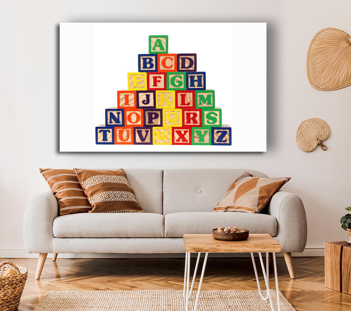 Alphabet Blocks White