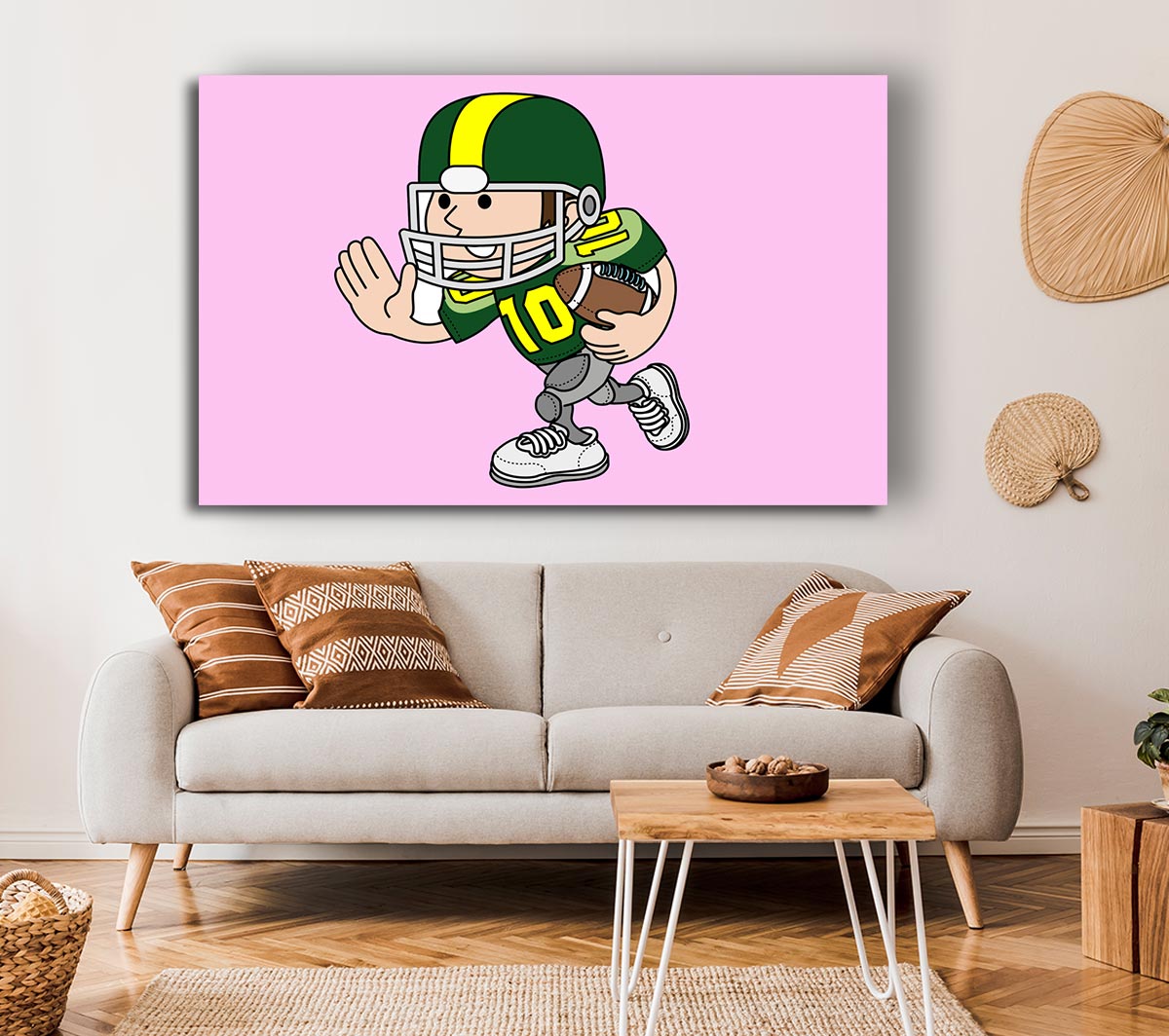 American Football Sport Player Pink